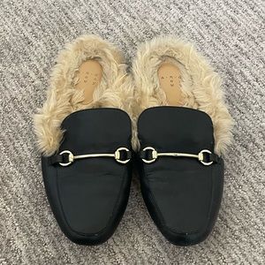 A New Day  fur loafers